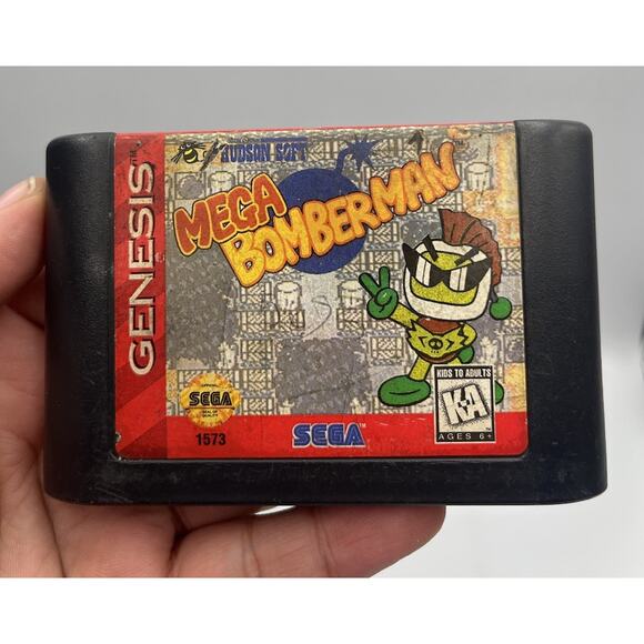 Mega Bomberman (Sega Genesis, 1994) Authentic Cartridge Only - Tested